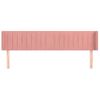 Cabecero Cama | Panel De Cabecera De Terciopelo Rosa 183x16x78/88 Cm Cfw8214519