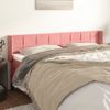 Cabecero Cama | Panel De Cabecera De Terciopelo Rosa 183x16x78/88 Cm Cfw6249613