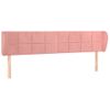 Cabecero Cama | Panel De Cabecera De Terciopelo Rosa 183x23x78/88 Cm Cfw6782391