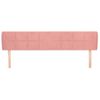 Cabecero Cama | Panel De Cabecera De Terciopelo Rosa 183x23x78/88 Cm Cfw6782391