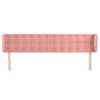 Cabecero Cama | Panel De Cabecera De Terciopelo Rosa 183x23x78/88 Cm Cfw1875286