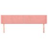 Cabecero Cama | Panel De Cabecera De Terciopelo Rosa 203x16x78/88 Cm Cfw2916408