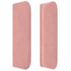 Cabecero Cama | Panel De Cabecera De Terciopelo Rosa 203x16x78/88 Cm Cfw9400228