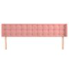 Cabecero Cama | Panel De Cabecera De Terciopelo Rosa 203x16x78/88 Cm Cfw7235736