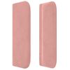 Cabecero Cama | Panel De Cabecera De Terciopelo Rosa 203x16x78/88 Cm Cfw7235736