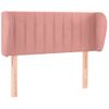 Cabecero Cama | Panel De Cabecera De Terciopelo Rosa 83x23x78/88 Cm Cfw6710024