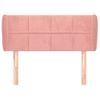 Cabecero Cama | Panel De Cabecera De Terciopelo Rosa 83x23x78/88 Cm Cfw3101465