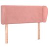 Cabecero Cama | Panel De Cabecera De Terciopelo Rosa 83x23x78/88 Cm Cfw4315531