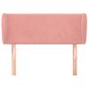 Cabecero Cama | Panel De Cabecera De Terciopelo Rosa 83x23x78/88 Cm Cfw4315531