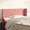 Cabecero Cama | Panel De Cabecera De Terciopelo Rosa 93x16x78/88 Cm Cfw7911130