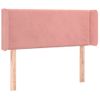 Cabecero Cama | Panel De Cabecera De Terciopelo Rosa 93x16x78/88 Cm Cfw7911130