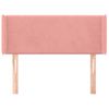 Cabecero Cama | Panel De Cabecera De Terciopelo Rosa 93x16x78/88 Cm Cfw7911130