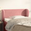 Cabecero Cama | Panel De Cabecera De Terciopelo Rosa 93x23x78/88 Cm Cfw6511295