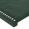 Cabecero Cama | Panel De Cabecera De Terciopelo Verde Oscuro 103x16x78/88 Cm Cfw8044865