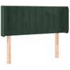 Cabecero Cama | Panel De Cabecera De Terciopelo Verde Oscuro 103x16x78/88 Cm Cfw2116175