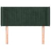 Cabecero Cama | Panel De Cabecera De Terciopelo Verde Oscuro 103x16x78/88 Cm Cfw2116175