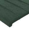 Cabecero Cama | Panel De Cabecera De Terciopelo Verde Oscuro 103x16x78/88 Cm Cfw2116175