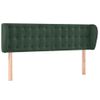 Cabecero Cama | Panel De Cabecera De Terciopelo Verde Oscuro 147x23x78/88 Cm Cfw5874356