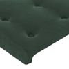 Cabecero Cama | Panel De Cabecera De Terciopelo Verde Oscuro 203x16x78/88 Cm Cfw6190058