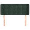 Cabecero Cama | Panel De Cabecera De Terciopelo Verde Oscuro 83x16x78/88 Cm Cfw7739311