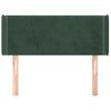 Cabecero Cama | Panel De Cabecera De Terciopelo Verde Oscuro 83x16x78/88 Cm Cfw9179815