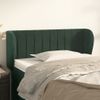 Cabecero Cama | Panel De Cabecera De Terciopelo Verde Oscuro 83x23x78/88 Cm Cfw2154258