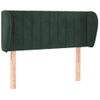 Cabecero Cama | Panel De Cabecera De Terciopelo Verde Oscuro 83x23x78/88 Cm Cfw2154258