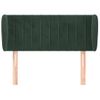 Cabecero Cama | Panel De Cabecera De Terciopelo Verde Oscuro 83x23x78/88 Cm Cfw2154258