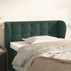 Cabecero Cama | Panel De Cabecera De Terciopelo Verde Oscuro 83x23x78/88 Cm Cfw7431531