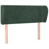 Cabecero Cama | Panel De Cabecera De Terciopelo Verde Oscuro 83x23x78/88 Cm Cfw7120106