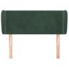 Cabecero Cama | Panel De Cabecera De Terciopelo Verde Oscuro 83x23x78/88 Cm Cfw7120106