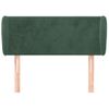 Cabecero Cama | Panel De Cabecera De Terciopelo Verde Oscuro 83x23x78/88 Cm Cfw1266085