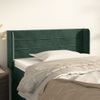 Cabecero Cama | Panel De Cabecera De Terciopelo Verde Oscuro 93x16x78/88 Cm Cfw6501378