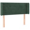 Cabecero Cama | Panel De Cabecera De Terciopelo Verde Oscuro 93x16x78/88 Cm Cfw6501378