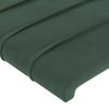 Cabecero Cama | Panel De Cabecera De Terciopelo Verde Oscuro 93x16x78/88 Cm Cfw6501378