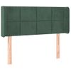 Cabecero Cama | Panel De Cabecera De Terciopelo Verde Oscuro 93x16x78/88 Cm Cfw6917444