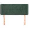 Cabecero Cama | Panel De Cabecera De Terciopelo Verde Oscuro 93x16x78/88 Cm Cfw6917444