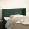 Cabecero Cama | Panel De Cabecera De Terciopelo Verde Oscuro 93x16x78/88 Cm Cfw7029217