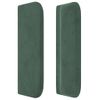 Cabecero Cama | Panel De Cabecera De Terciopelo Verde Oscuro 93x16x78/88 Cm Cfw7029217