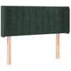 Cabecero Cama | Panel De Cabecera De Terciopelo Verde Oscuro 93x16x78/88 Cm Cfw7018110