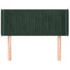 Cabecero Cama | Panel De Cabecera De Terciopelo Verde Oscuro 93x16x78/88 Cm Cfw7018110