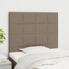 Juego De 2 Cabeceros Cama | Panel De Cabecera De Tela Gris Taupe 90x5x78/88 Cm Cfw3649237