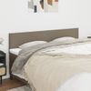 Juego De 2 Cabeceros Cama | Panel De Cabecera Tela Gris Taupe 80x5x78/88 Cm Cfw6235410