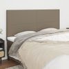 Juego De 4 Cabeceros Cama | Panel De Cabecera De Tela Gris Taupe 100x5x78/88 Cm Cfw6020000