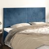 Juego De 4 Cabeceros Cama | Panel De Cabecera De Terciopelo Azul Oscuro 100x5x78/88 Cm Cfw3210595