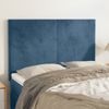 Juego De 4 Cabeceros Cama | Panel De Cabecera Terciopelo Azul Oscuro 72x5x78/88 Cm Cfw3529035