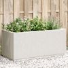 Jardinera | Macetero Pp Blanco 80x36x35 Cm Cfw7367913