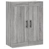 Aparador Alto | Aparador De Comedor | Armario De Cocina Madera Contrachapada Gris Sonoma 69,5x34x180 Cm Cfw6373275