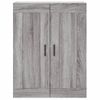 Aparador Alto | Aparador De Comedor | Armario De Cocina Madera Contrachapada Gris Sonoma 69,5x34x180 Cm Cfw9192429