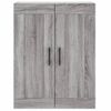 Aparador Alto | Aparador De Comedor | Armario De Cocina Madera Contrachapada Gris Sonoma 69,5x34x180 Cm Cfw8105674